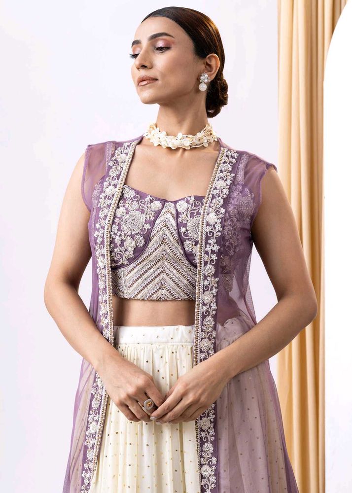 Designer Ombre Embroidered lehenga set