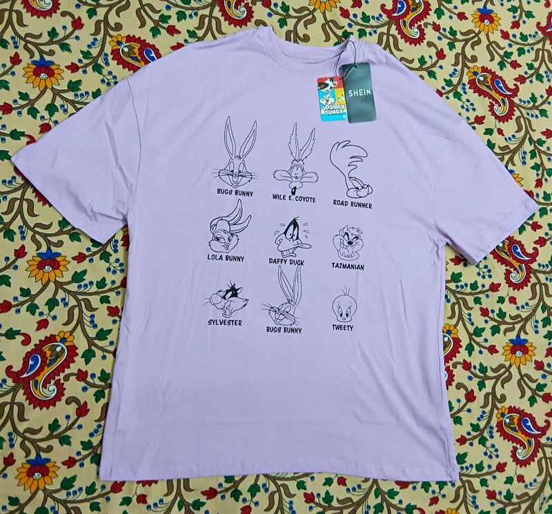 SHEIN Looney Tunes Graphic print T-Shirt