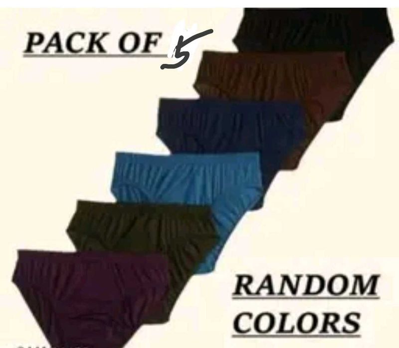 Pack of 5 Briefs - Random Colors