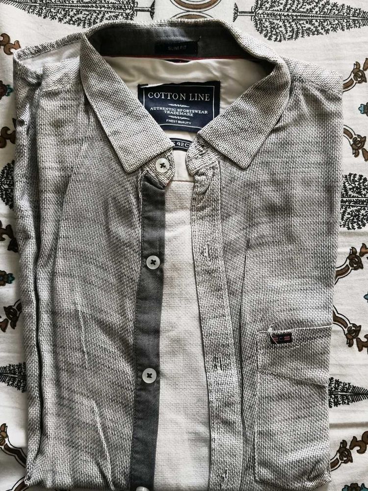 Cotton Line Casual Shirt