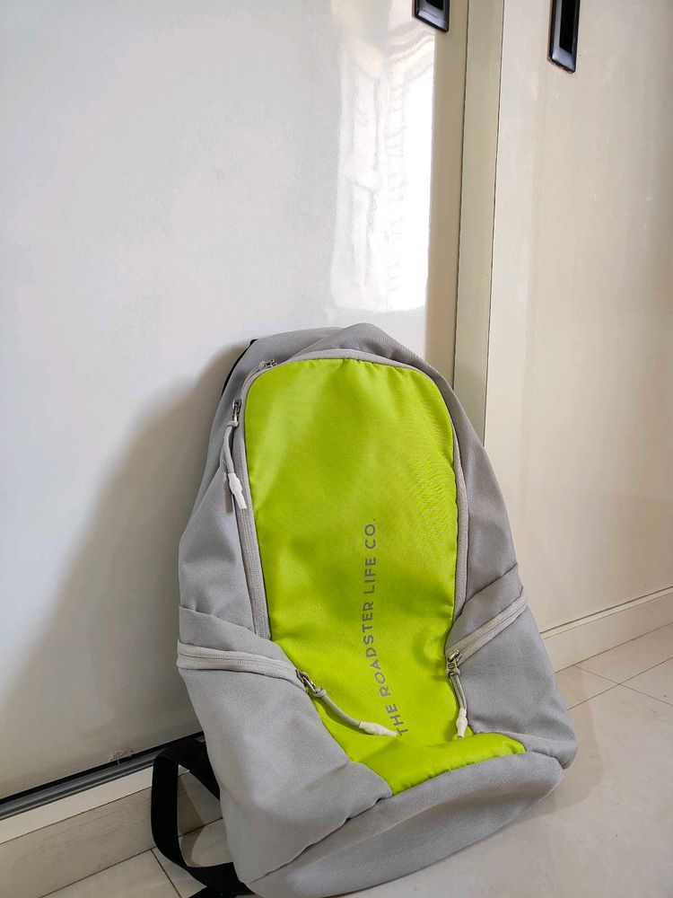 Roadster Life Co. Backpack - Grey/Lime