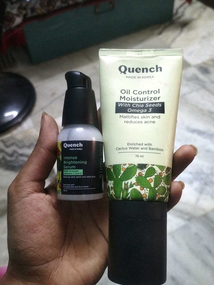 Lightweight Moisturizer and avacado serum