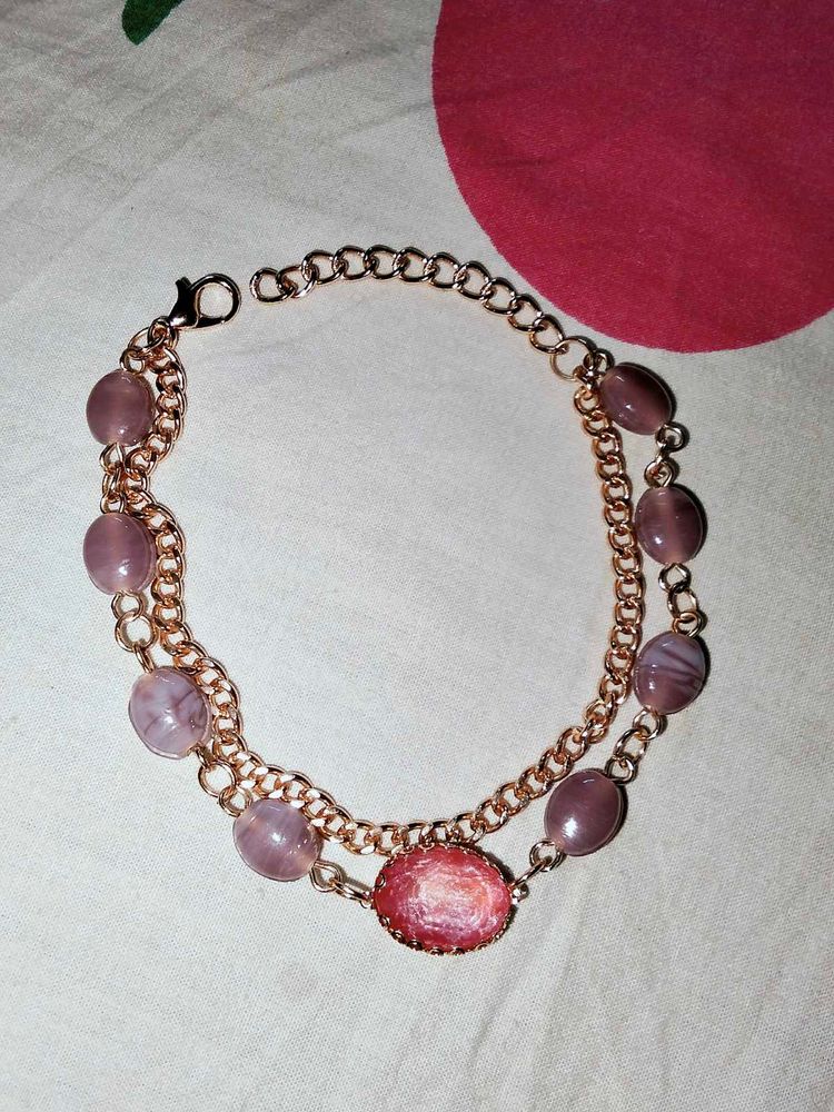 Mauve Moon - Classy Beaded Bracelet