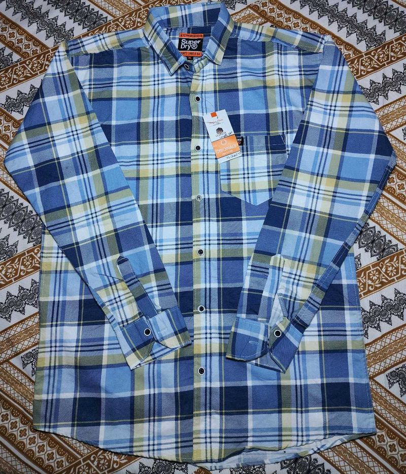 Superdry Plaid Long Sleeve Shirt