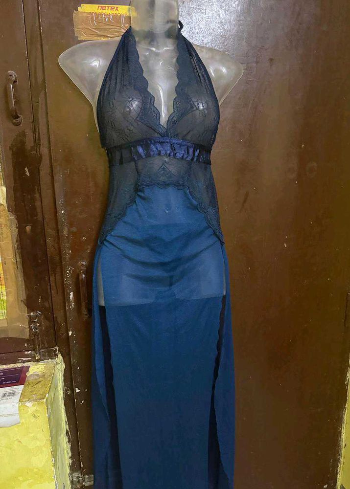 Blue Lace Nightgown