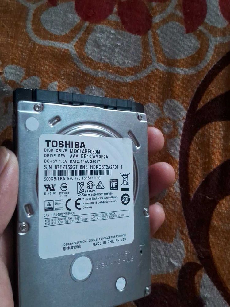 Toshiba 500GB Internal Hard Drive