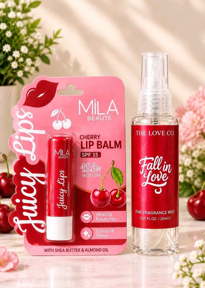 Mila Beaute Cherry Lip Balm, The love co body m