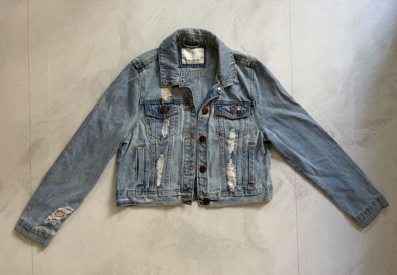 Distressed Denim Jacket