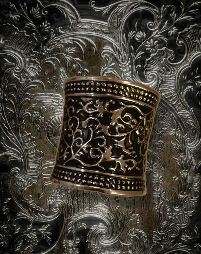 Silver Oxidised Cuff Bracelet