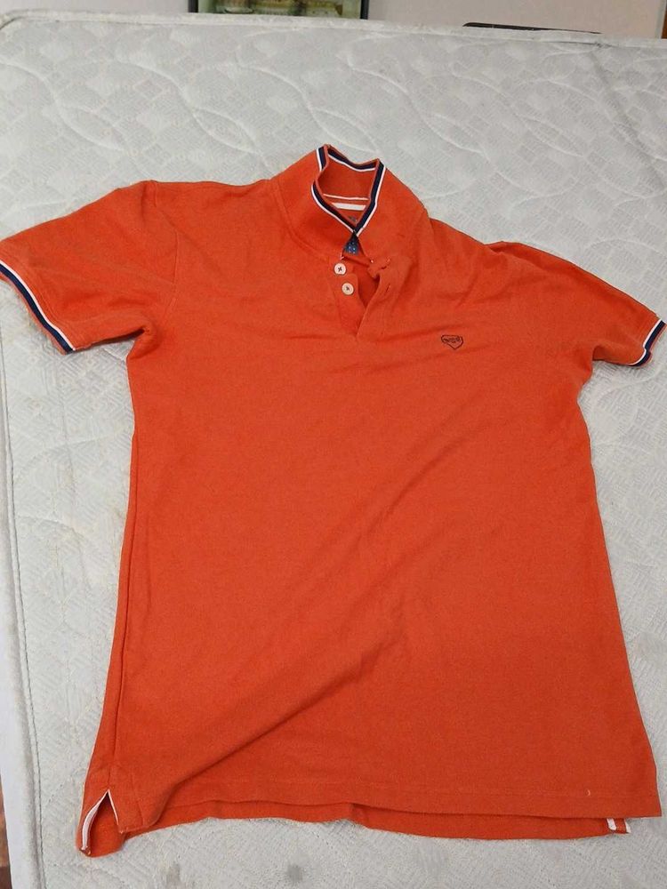 Men's Orange Polo T-Shirt