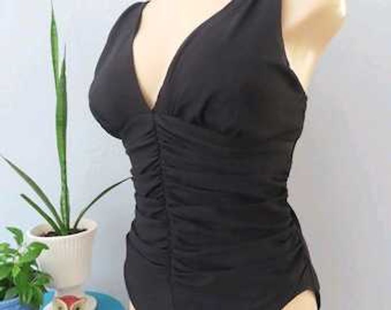 Classic Black One-Piece Swimsuit