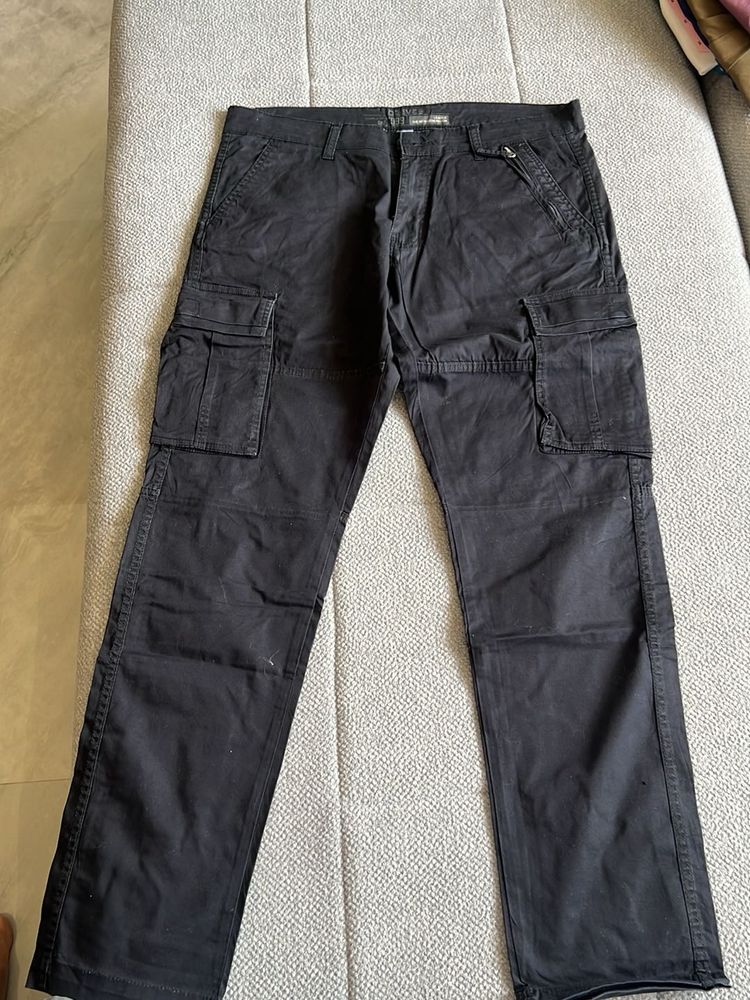 Men's Black Cargo Pants