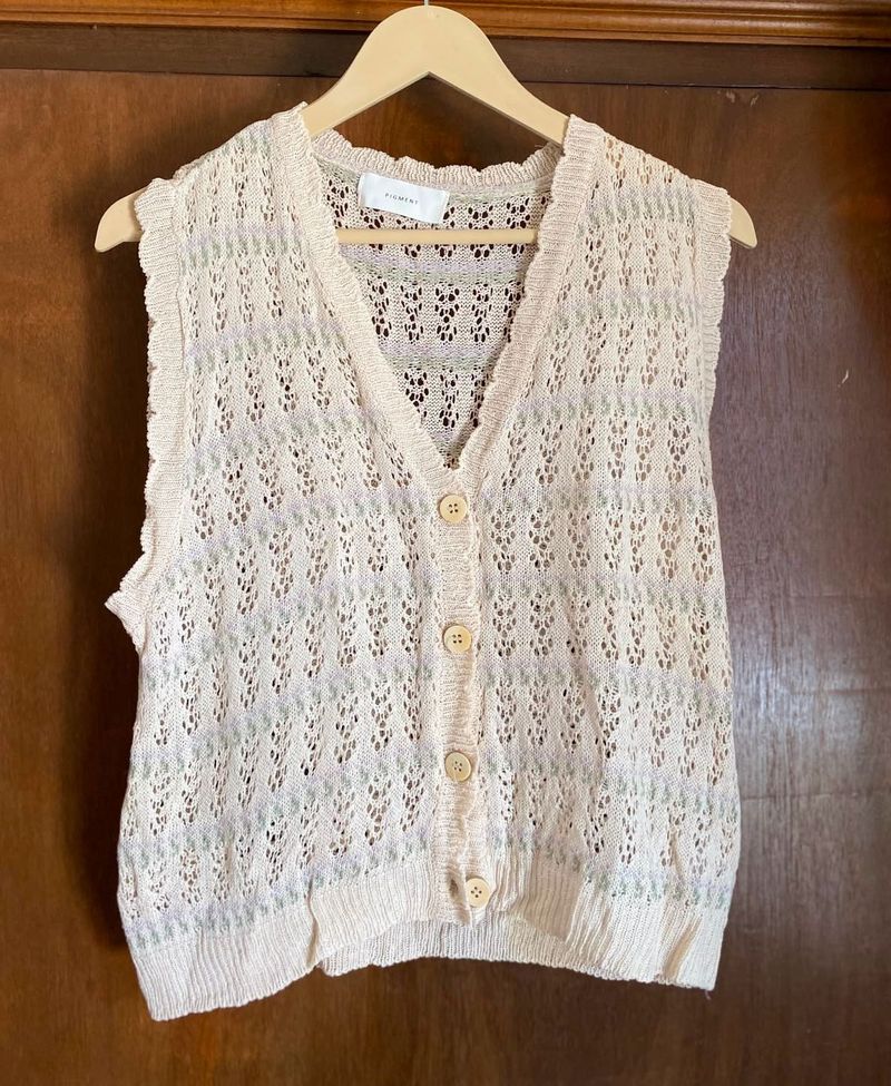 Chic Cream Vest