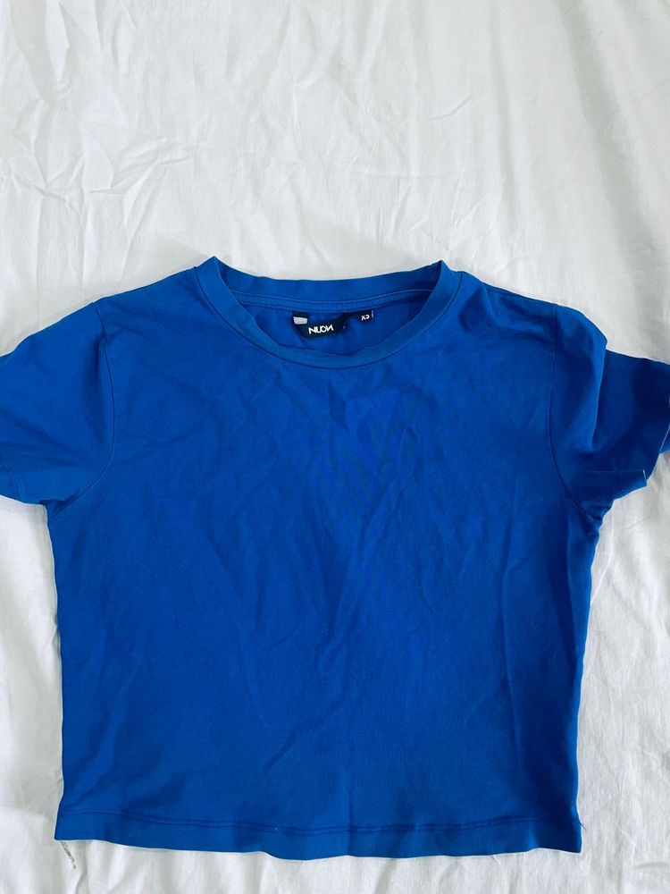 Blue baby tee from westside