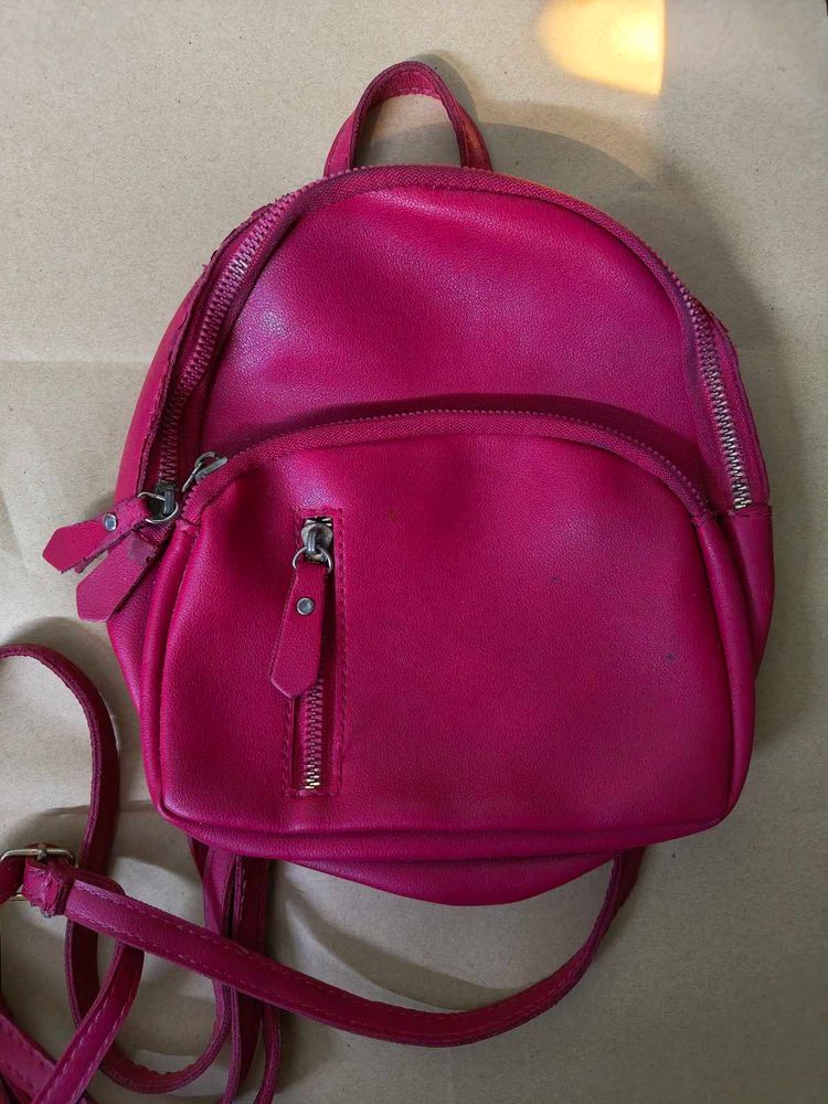 Chic Pink Mini Backpack