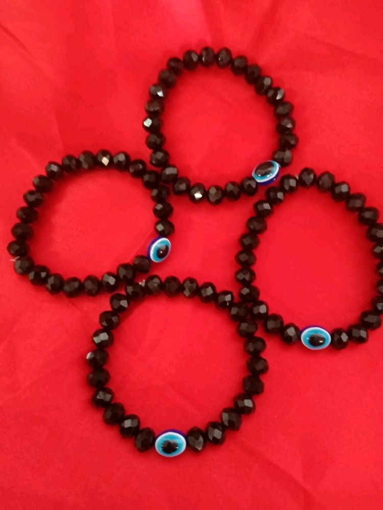 Crystal Evil Eyes Bracelet For Kid Set Of 4