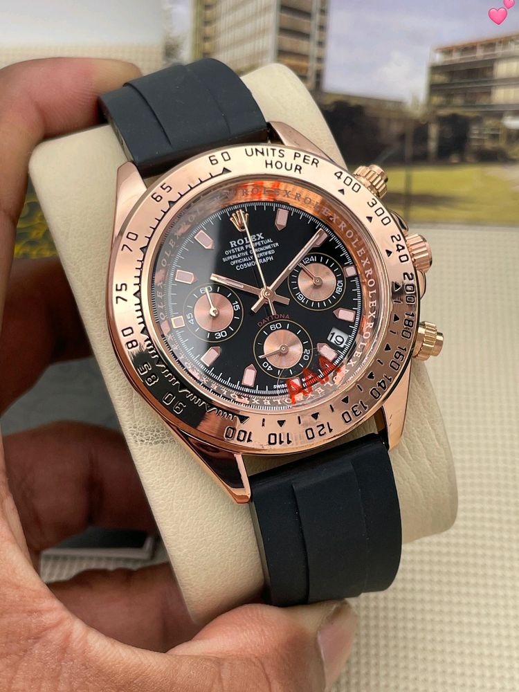 Rolex Rose Gold Black Dial