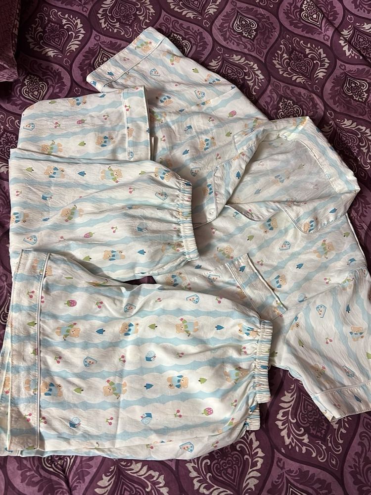 Cute Teddy Bear Pajama Set