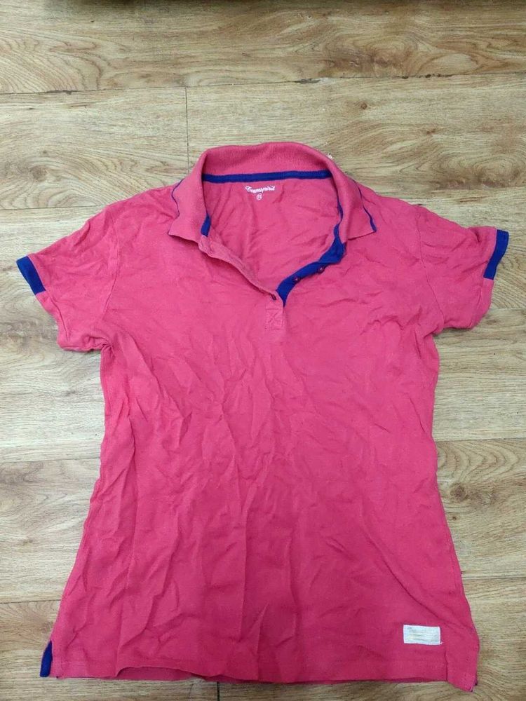 Pink Casual T-Shirt
