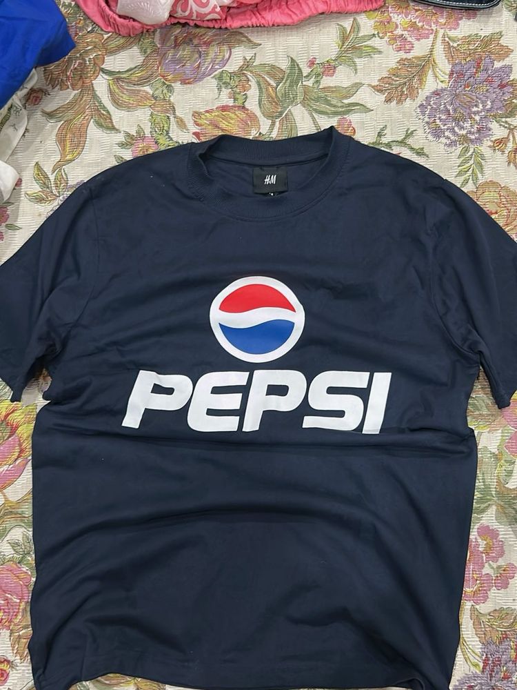 Navy Pepsi Logo T-Shirt