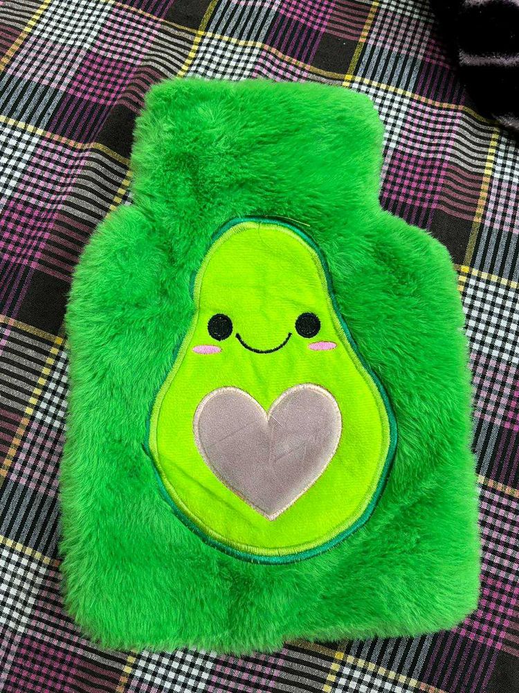 Adorable Avocado Plush Hot Water Bottle cover