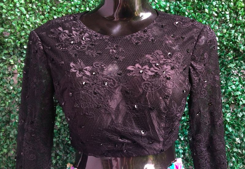 Black Sequence Blouse