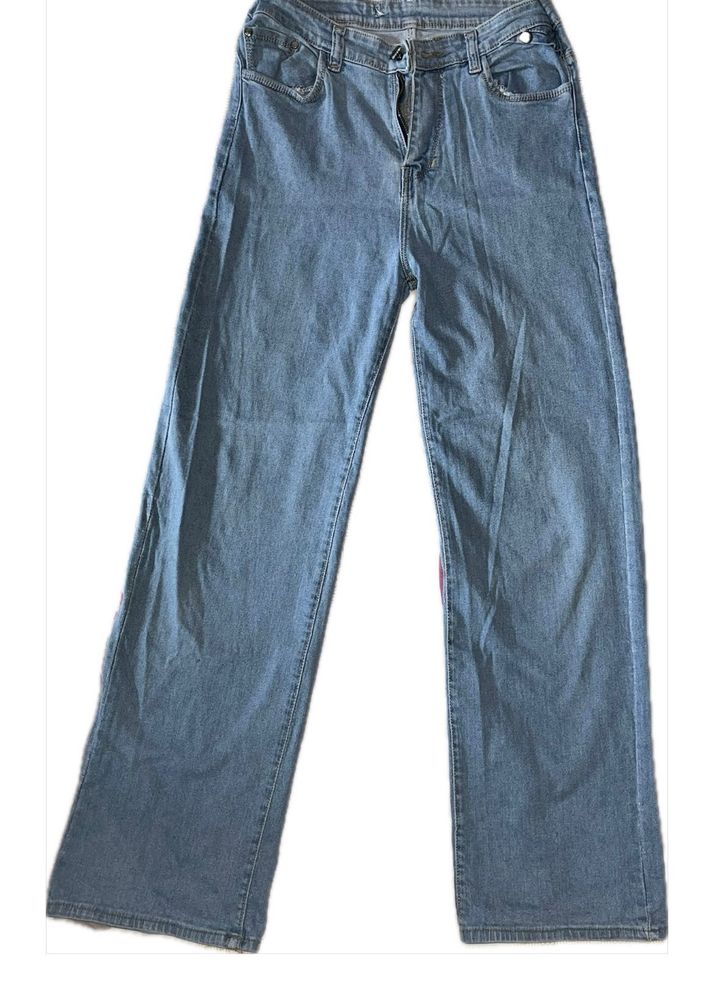 Light Wash Wide Leg Jeans