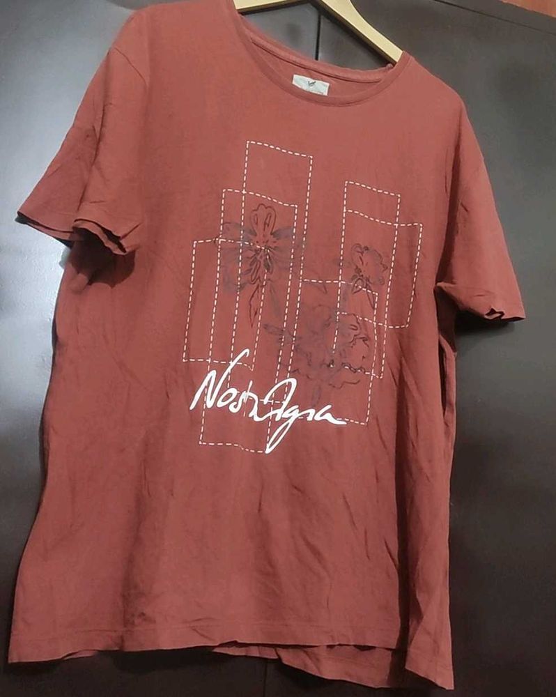 Burgundy Color T-shirt For Boy &amp; Men 42 Chest
