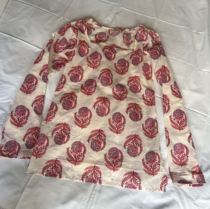 Block Print Corset styled kurta