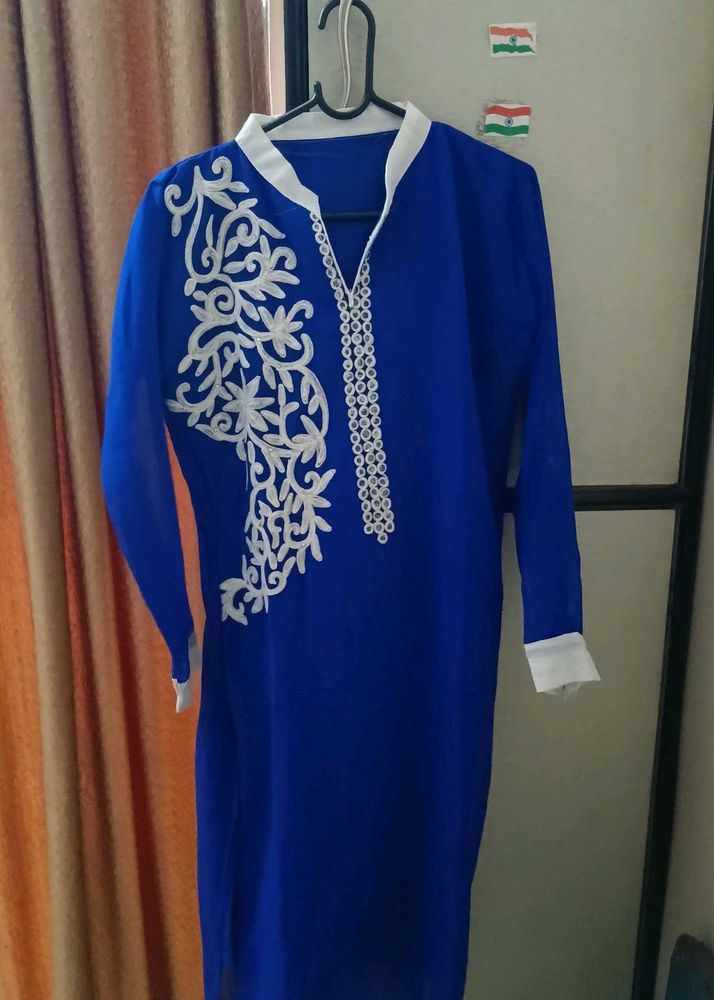 Navy Blue Kurti