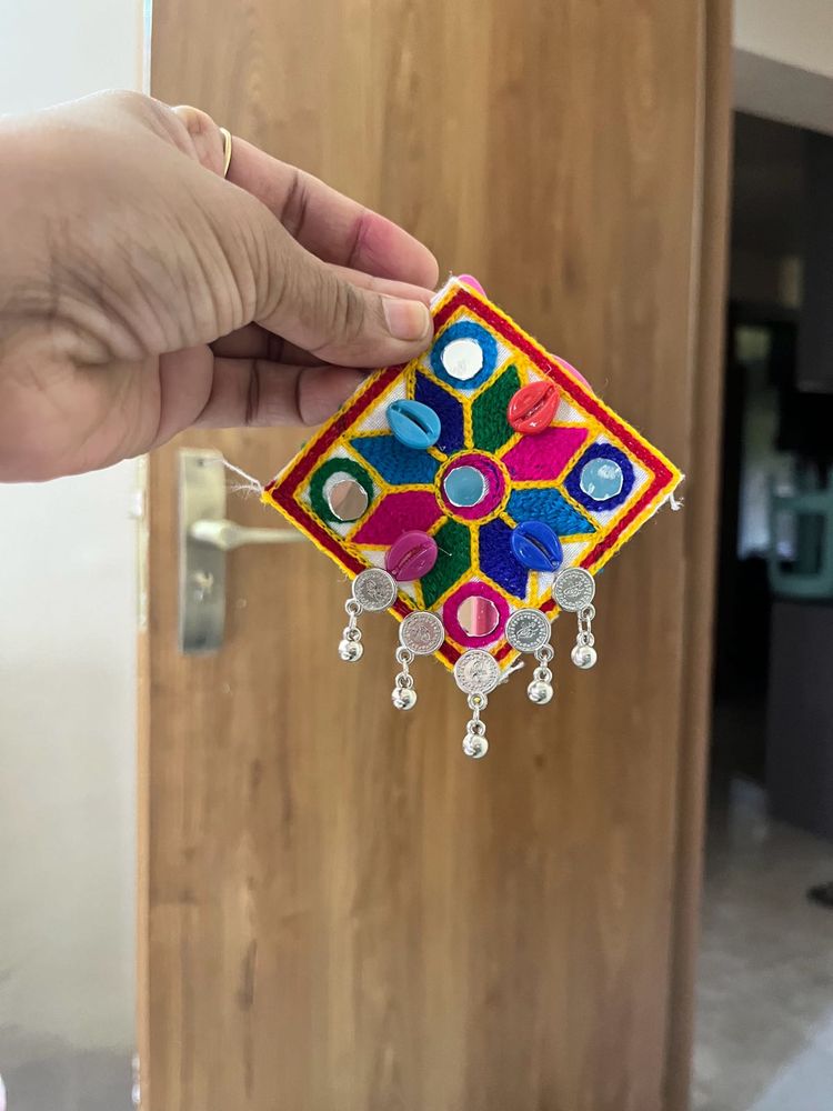 Handmade Indian Mirror Work Accessory