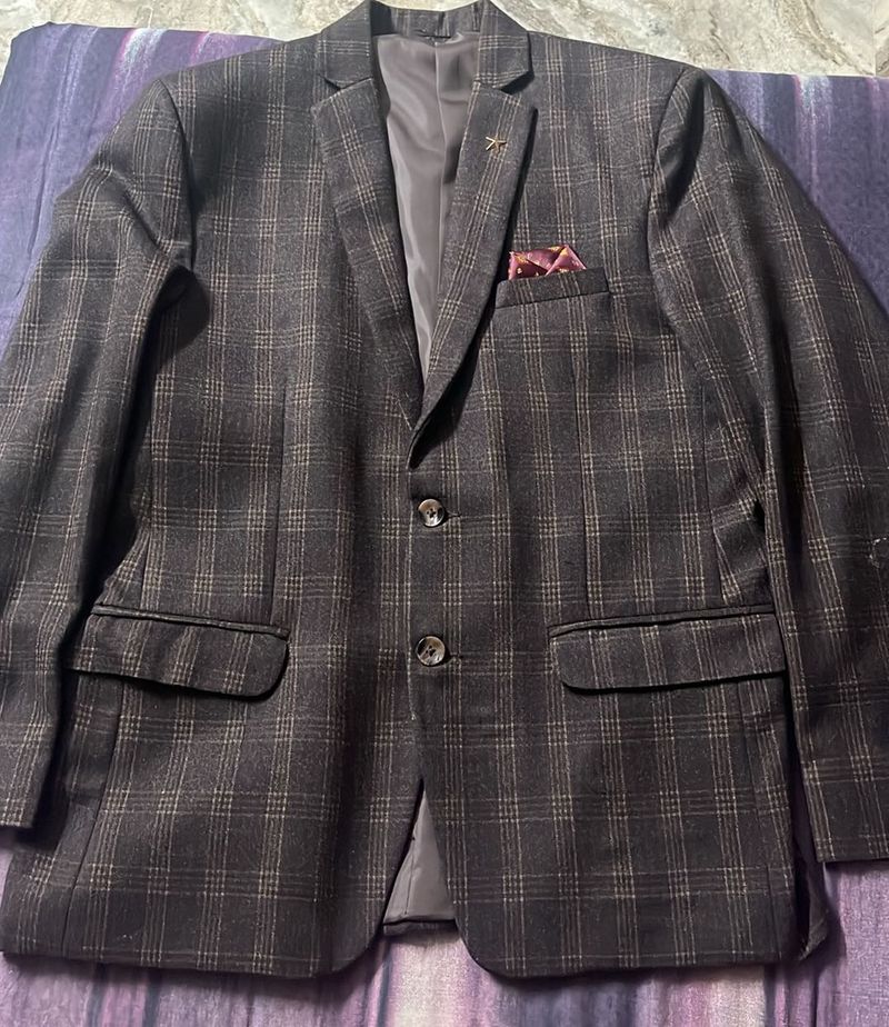 Stylish Plaid Blazer