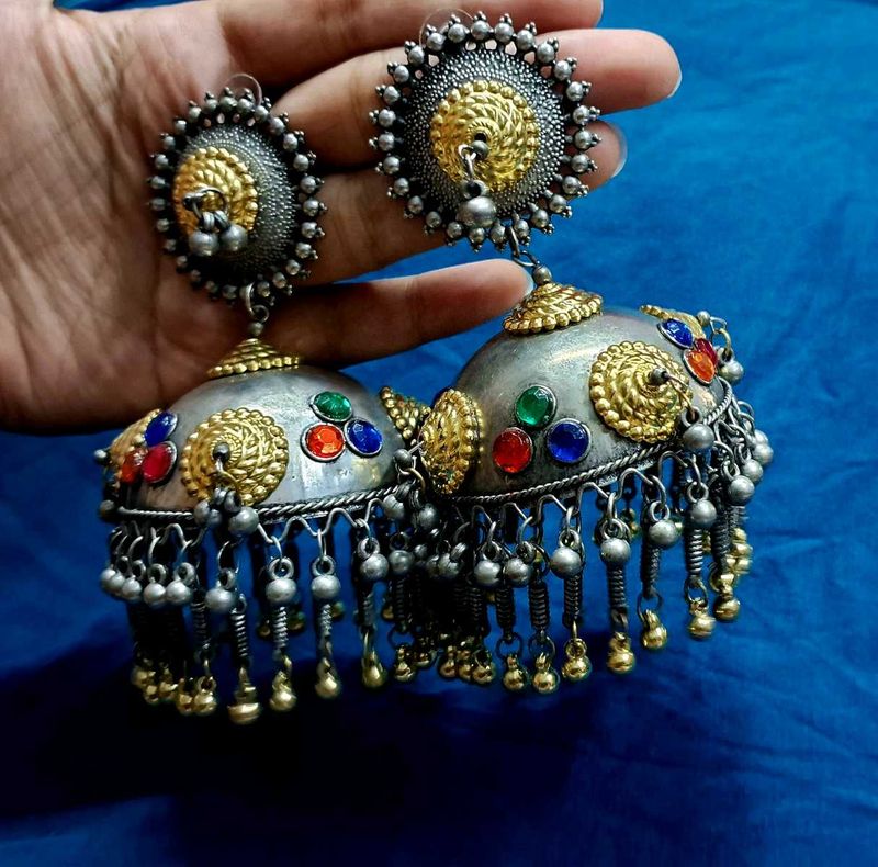 Boho Jhumka Earrings