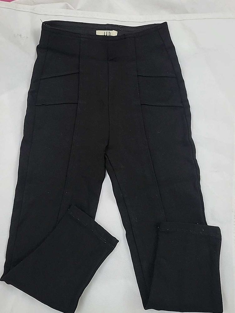Black High-Waisted Pants