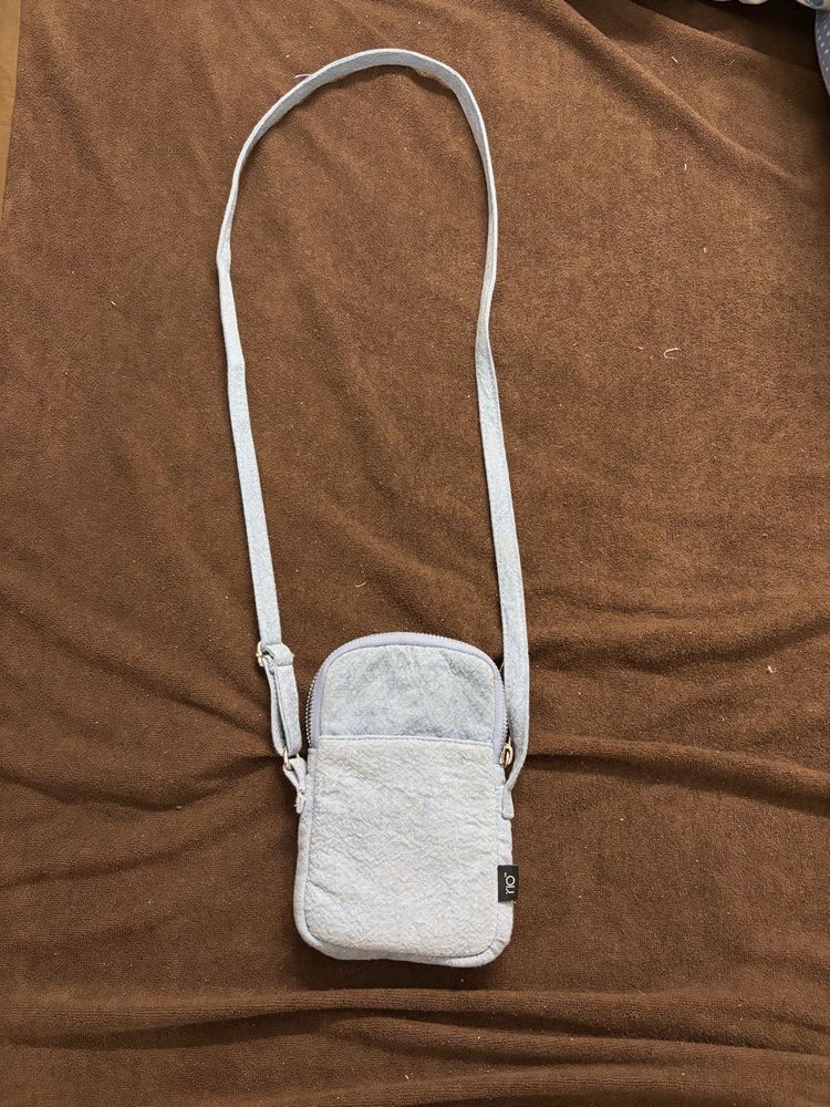 Cute denim Blue Crossbody Bag