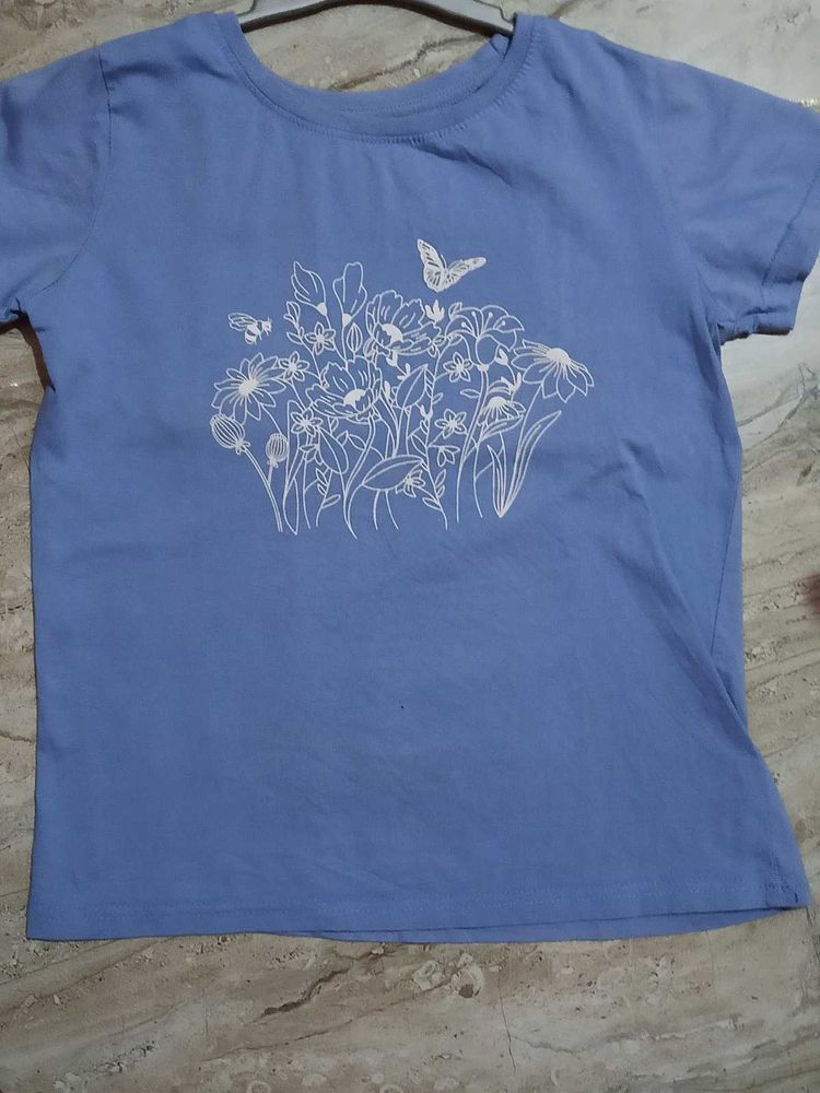 Cute Butterfly &amp; Bee Floral T-Shirt