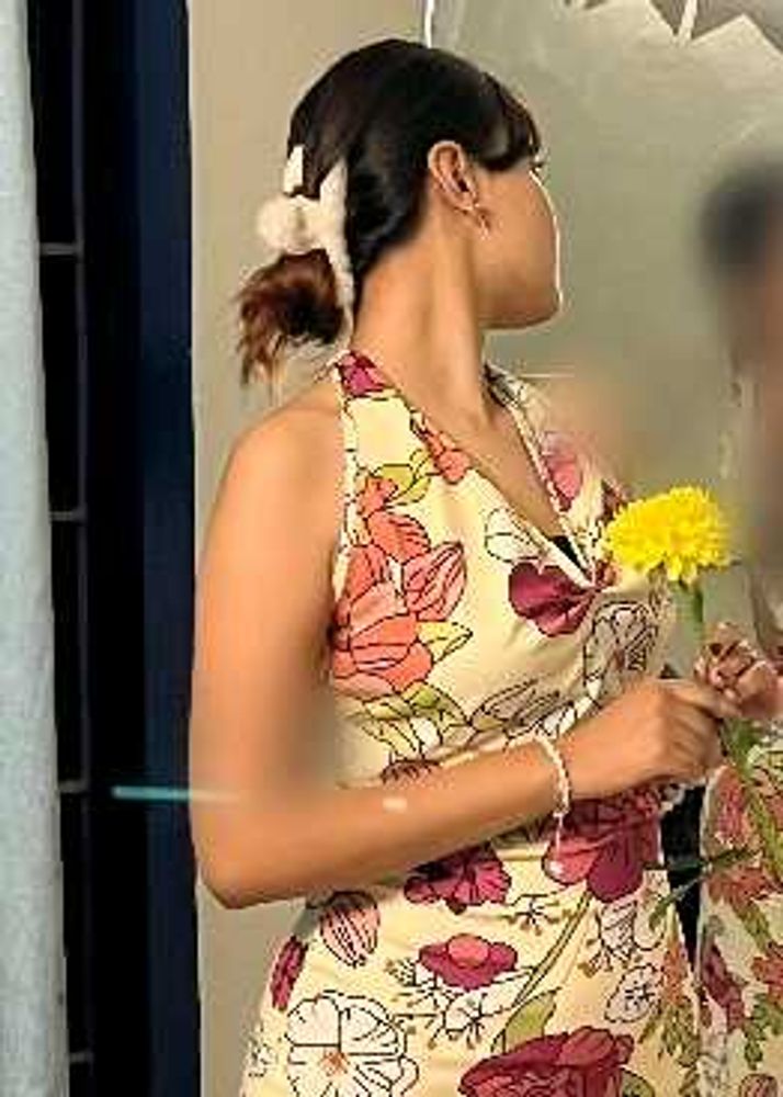 Floral Halter Neck Dress