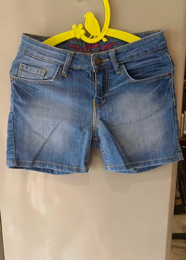 Cute Blue Denim Shorts