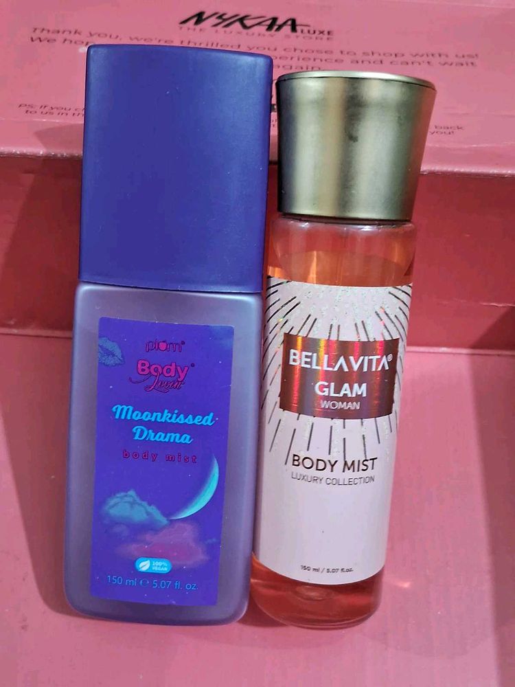 plum 🎑 moonkiss3d body mist and Bella vita