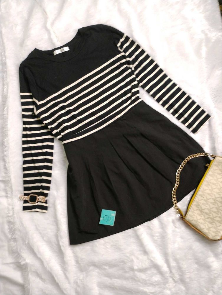 🥰Striped Long Sleeve with pocket Dress