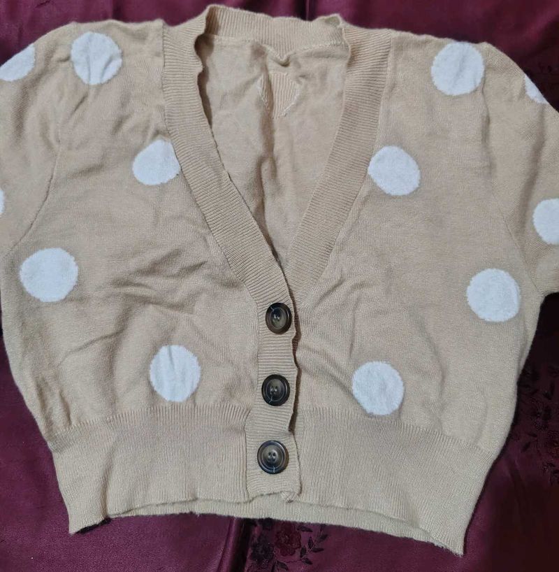 Cute Polka Dot Cardigan
