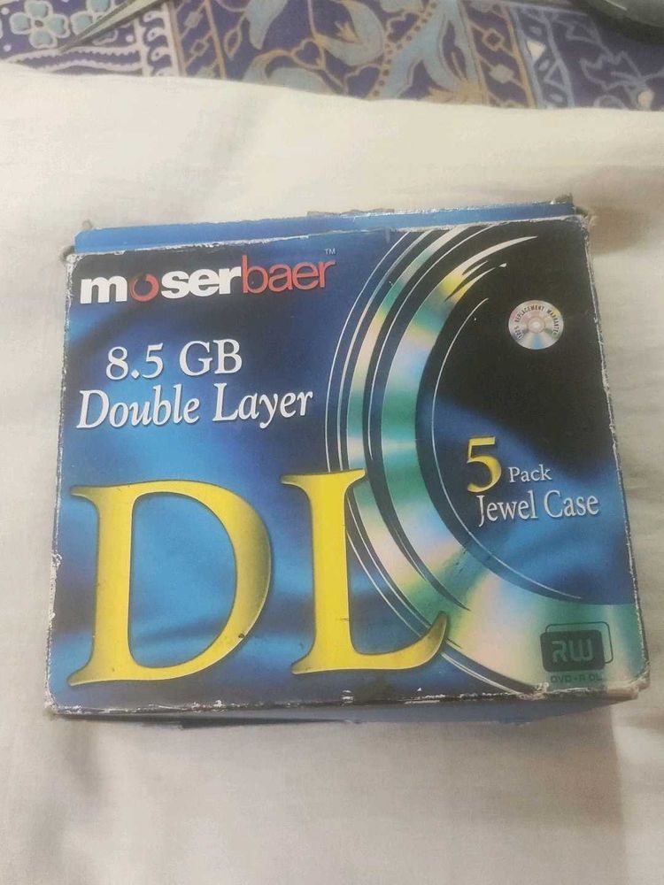 Moserbaer DVD+R DL(8.5GB Data/240 Mins Video)
