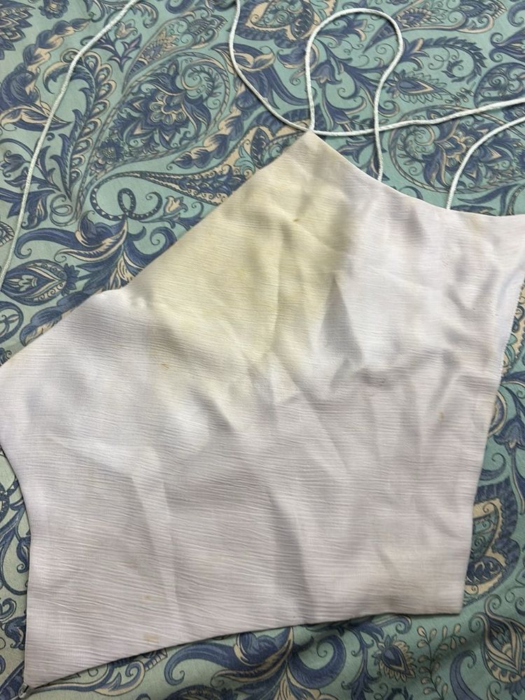 White Spaghetti Strap Tank Top