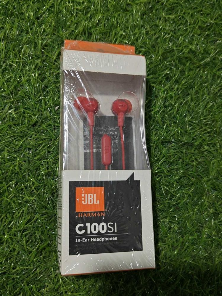 JBL C100SI In-Ear Headphones red