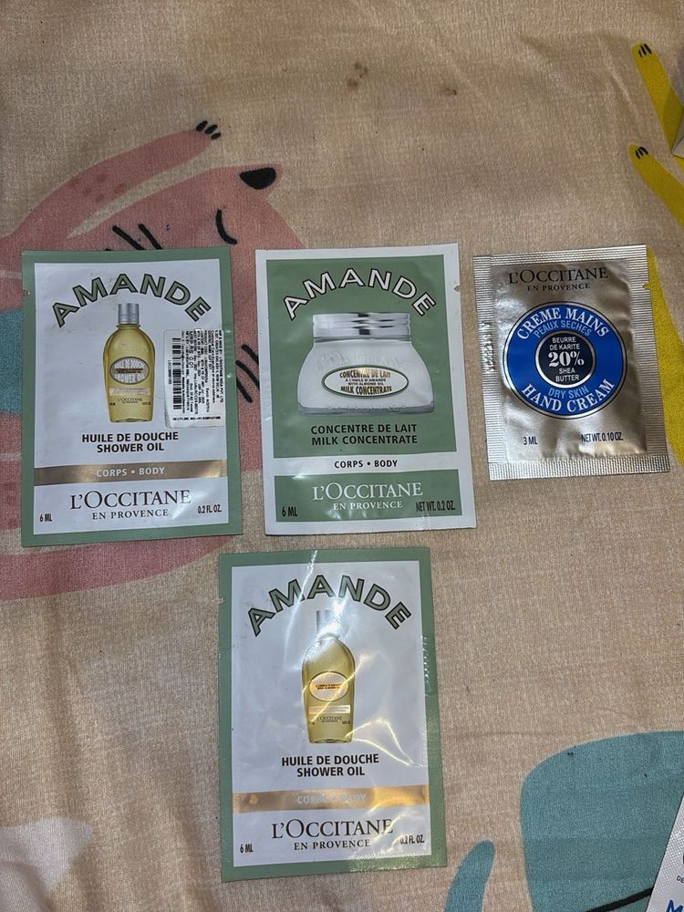 L'Occitane Almond Body Care Samples