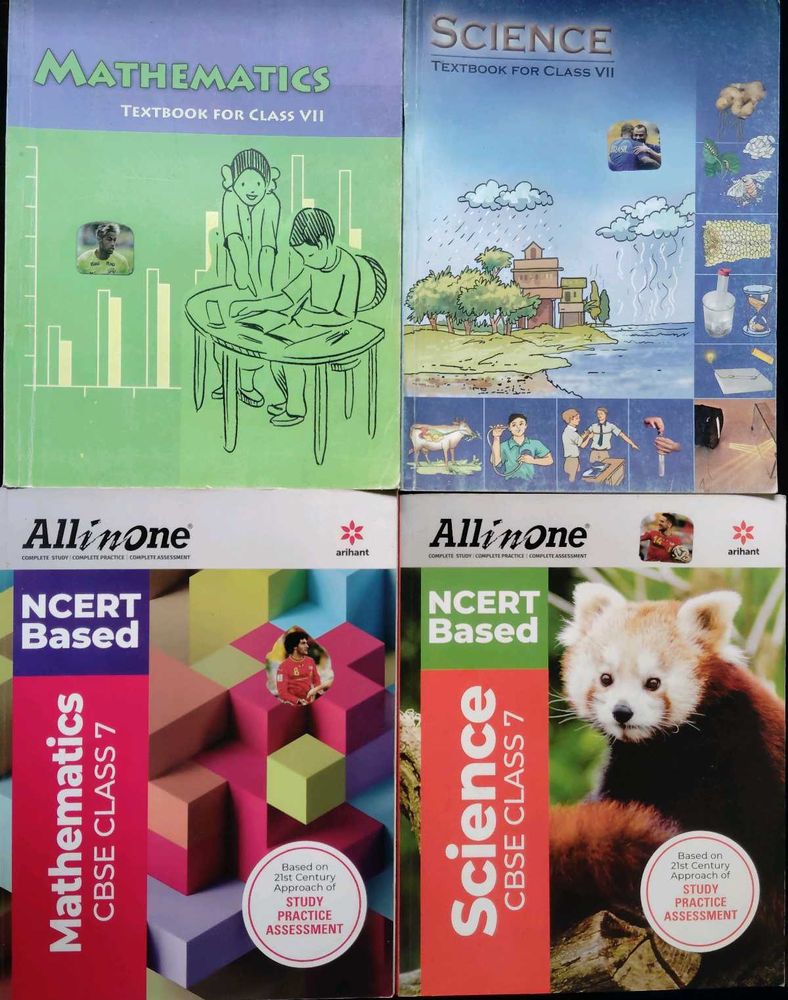 Class 7 Maths &amp; Science All in One + NCERT Combo