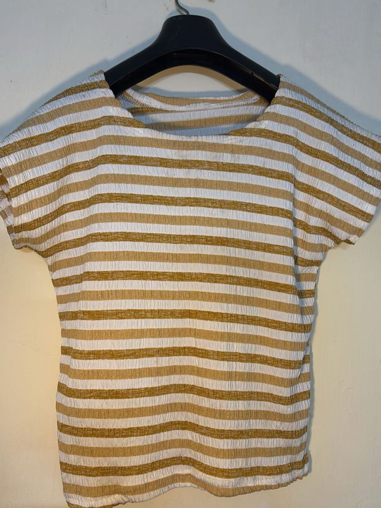 Striped Textured T-Shirt