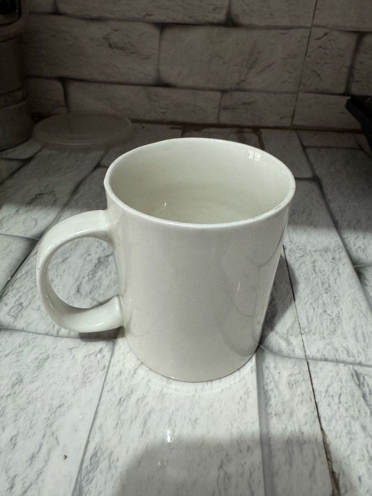 Simple White Ceramic Mug