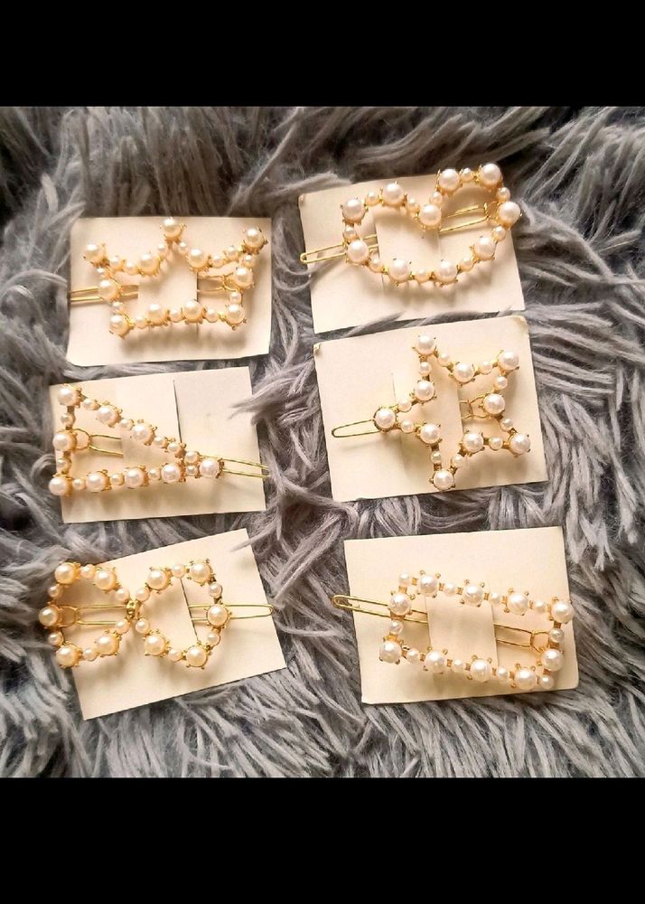 Pearl Hair Clip Set