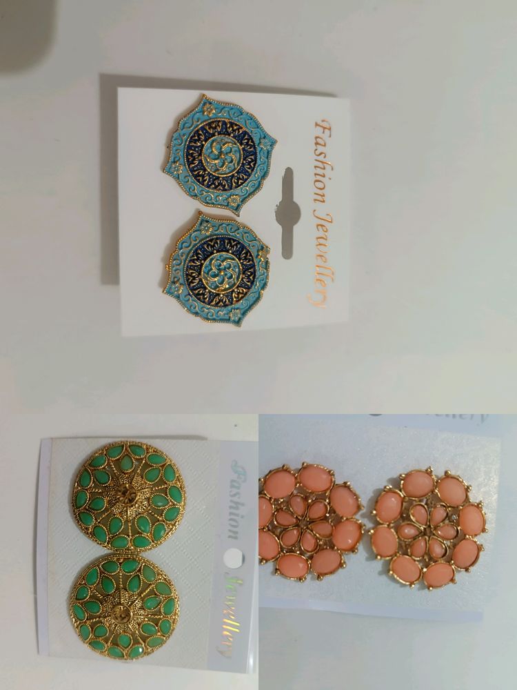 Earrings 3 Pair Of Combo